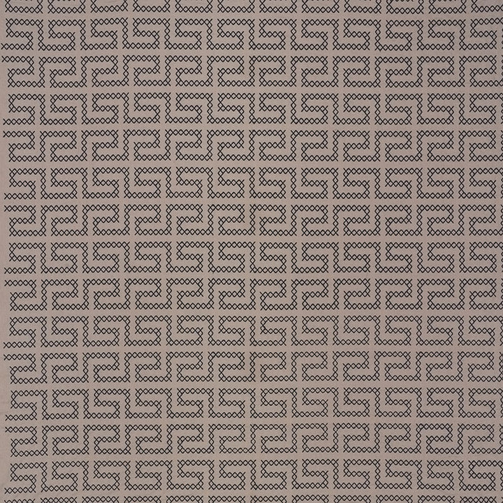 A Maze Embroidery Stone 70232 by Schumacher Fabric Contemporary-Embroideries 36% Linen, 35% Spun, 29% Cotton - Horizontal: 4.25 and Vertical: 7.75 51 - Fabric Carolina -
