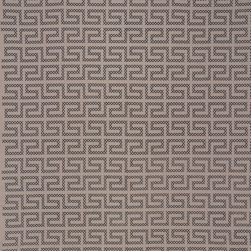 A Maze Embroidery Stone 70232 by Schumacher Designer Fabric Contemporary-Embroideries 36% Linen, 35% Spun, 29% Cotton - Horizontal: 4.25 and Vertical: 7.75 51 - Swanky Fabrics -