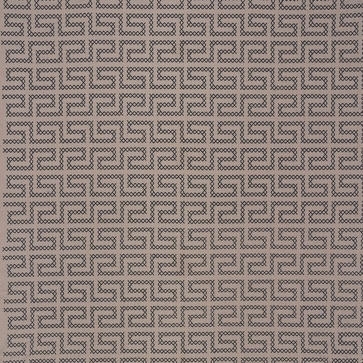 A Maze Embroidery Stone 70232 by Schumacher Fabric CONTEMPORARY EMBROIDERIES See Sample INDIA - </p><p>Repeat: Horizontal: 4 1/4" (11CM) and Vertical: 7 3/4" (20CM) 51" (130CM) - Fabric Carolina -