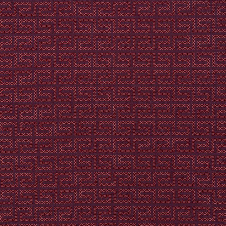 A Maze Embroidery Berry 70234 by Schumacher Fabric CONTEMPORARY EMBROIDERIES LINEN 36% SPUN PLOY 35% INDIA </p><p>Repeat: Horizontal: 4 1/4" (11CM) and Vertical: 7 3/4" (20CM) 51 - Fabric Carolina -