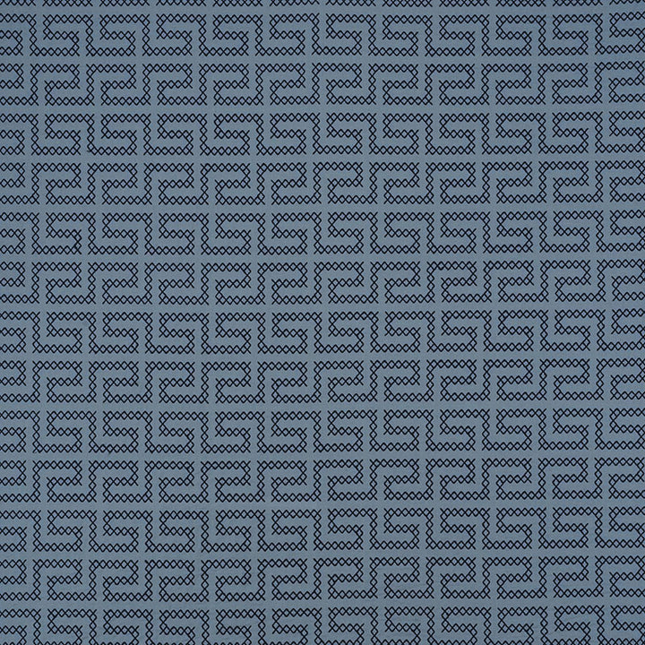 A Maze Embroidery Cadet 70235 by Schumacher Fabric CONTEMPORARY EMBROIDERIES See Sample INDIA - </p><p>Repeat: Horizontal: 4 1/4" (11CM) and Vertical: 7 3/4" (20CM) 51" (130CM) - Fabric Carolina -