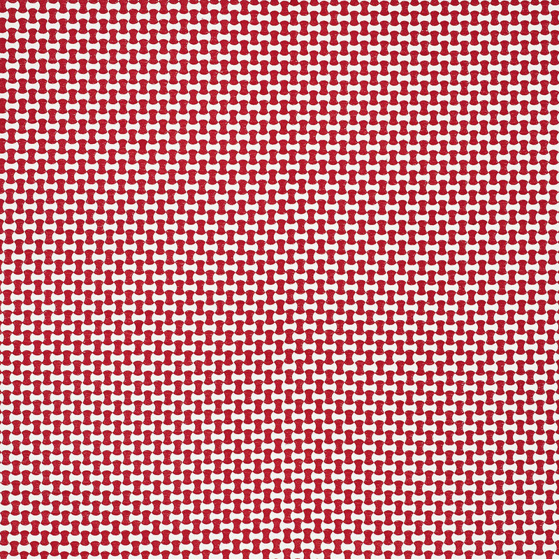 Nolita Embroidery Red 70378 by Schumacher Fabric Essentials-Small-Scale-Upholstery-Fabrics 63% Cotton, 37% Spun Martindale 10,000 Horizontal: 3/4- and Vertical: 1.5 50.625 - Fabric Carolina -