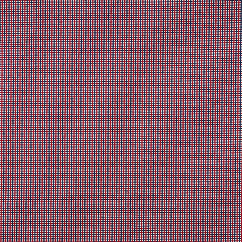 Crosstown Red/Navy 70395 by Schumacher Designer Fabric ESSENTIALS: SMALL-SCALE UPHOLSTERY I See Sample ITALY - </p><p>Repeat: Horizontal: 3/4" (2CM) and Vertical: 3/4" (2CM) 56 1/4" (143CM) - Swanky Fabrics -