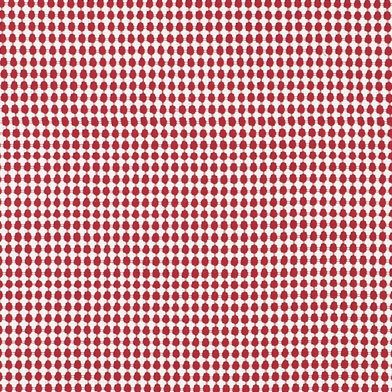 Zipster Red 70525 by Schumacher Fabric ESSENTIALS: SMALL-SCALE UPHOLSTERY I COTTON 100% INDIA </p><p>Repeat: Horizontal: 1/4" (.3CM) and Vertical: 3/8" (1CM) 54 - Fabric Carolina -