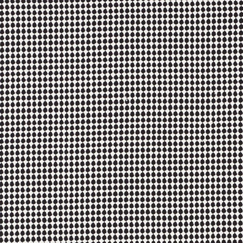 Zipster Black 70528 by Schumacher Designer Fabric ESSENTIALS: SMALL-SCALE UPHOLSTERY I See Sample INDIA - </p><p>Repeat: Horizontal: 1/4" (3CM) and Vertical: 3/8" (1CM) 54" (137CM) - Swanky Fabrics -