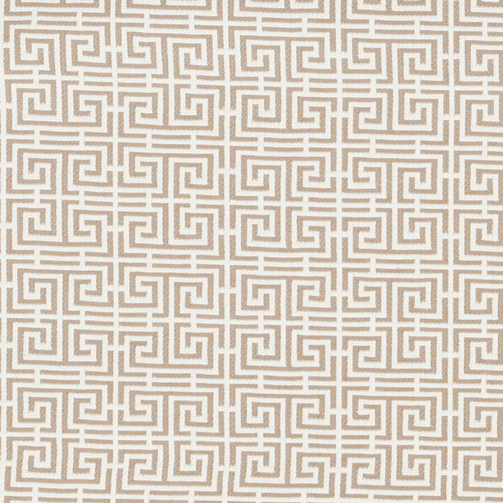Chinois Fret Natural/Ivory 70563 by Schumacher Fabric ESSENTIALS: SMALL-SCALE UPHOLSTERY I See Sample FRANCE HEAVY DUTY </p><p>Repeat: Horizontal: 2 1/4" (6CM) and Vertical: 2 3/8" (6CM) 53 1/2" (136CM) - Fabric Carolina -