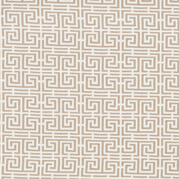 Chinois Fret Natural/Ivory 70563 by Schumacher Designer Fabric ESSENTIALS: SMALL-SCALE UPHOLSTERY I COTTON 95% POLIAMMIDIC 5% FRANCE </p><p>Repeat: Horizontal: 2 1/4" (6CM) and Vertical: 2 3/8" (6CM) 53.5 - Swanky Fabrics -