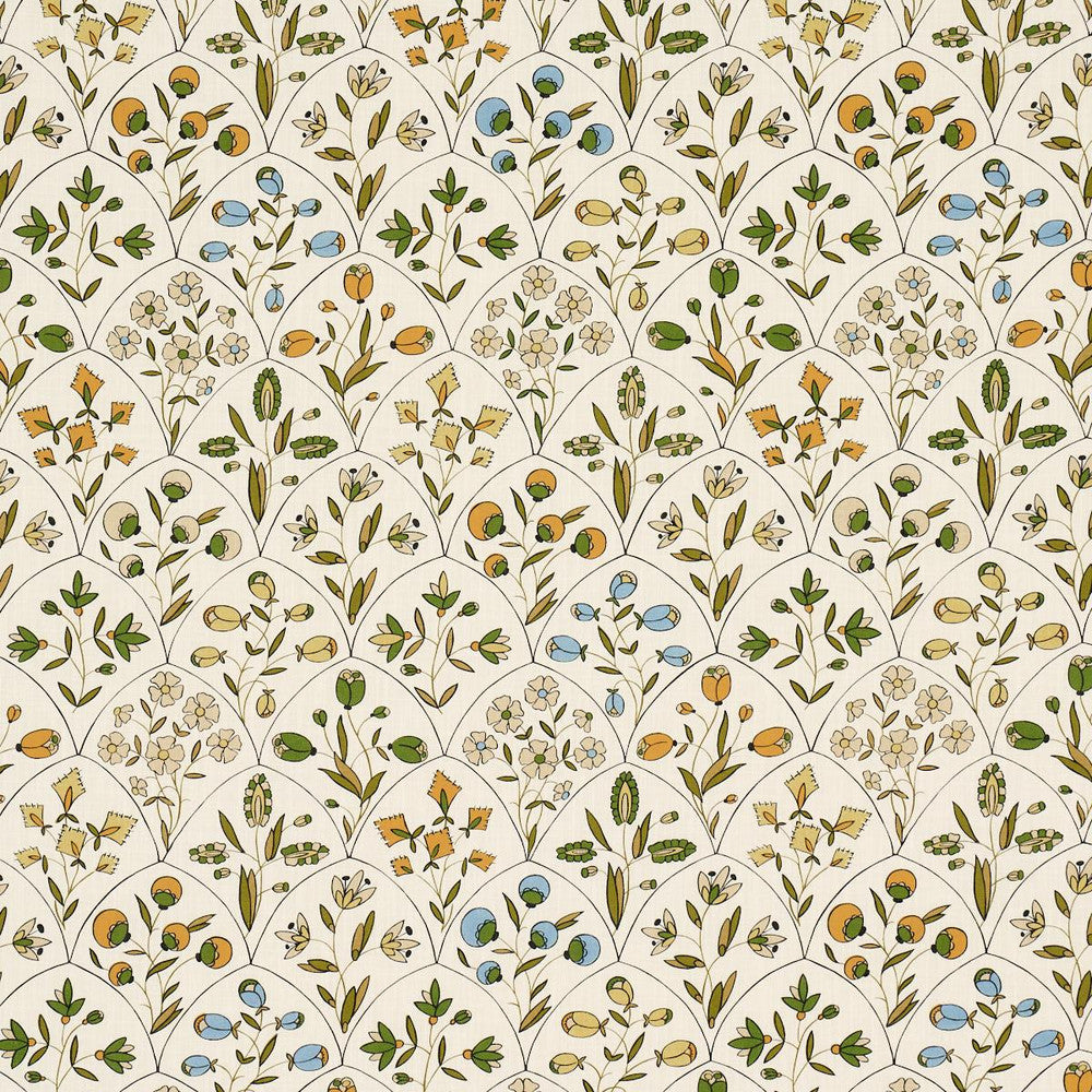 Frances Floral Indoor/Outdoor Document 182161 by Schumacher Fabric Craft Revival 27.0" - Fabric Carolina -