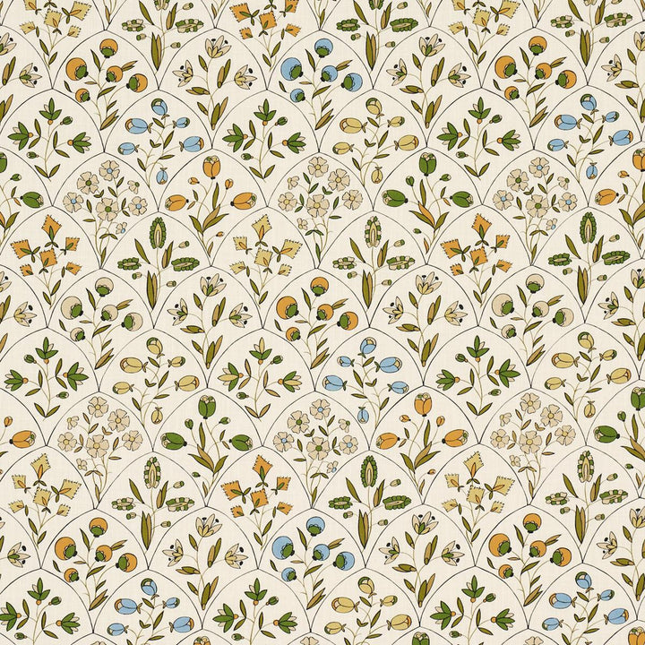 Frances Floral Indoor/Outdoor Document 182161 by Schumacher Fabric Craft Revival 27.0" - Fabric Carolina -