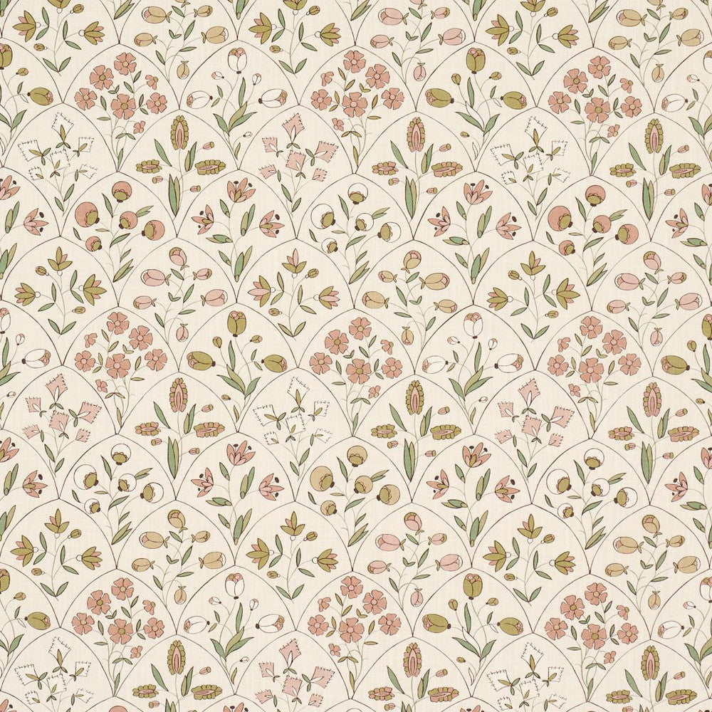 Frances Floral Indoor/Outdoor Petal 182162 by Schumacher Fabric Craft Revival 27.0" - Fabric Carolina -