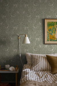 Under The Elder Tree Sage 2046 by Schumacher Wallpaper