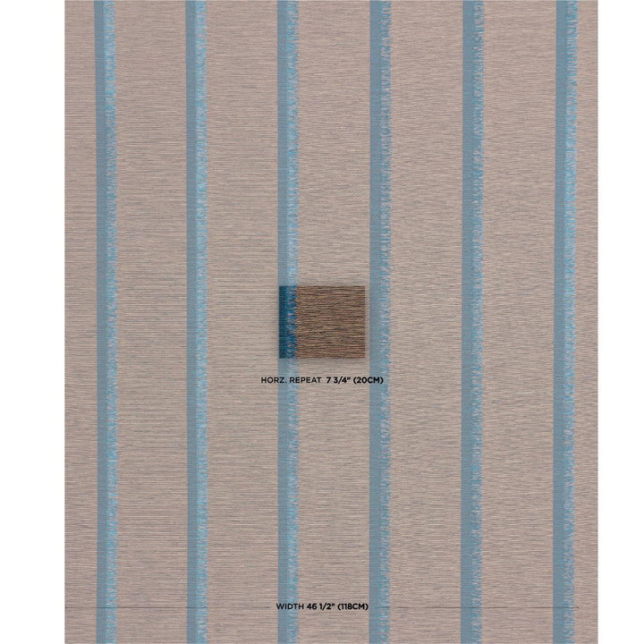 Axel Fringe Wallcovering Peacock/Brown 5015710 by Schumacher Wallpaper Patterson Flynn 7.75" - Fabric Carolina -