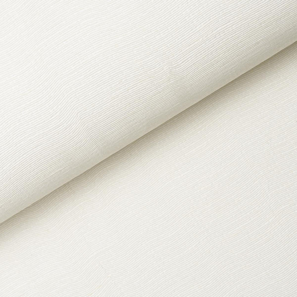 Linen Pliss Wallcovering Ivory 5015892 by Schumacher Wallpaper Patterson Flynn - Fabric Carolina -