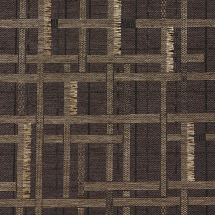 Axel Plaid Wallcovering Saddle Brown 5015722 by Schumacher Wallpaper Patterson Flynn 55.12" - Fabric Carolina -