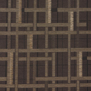 Axel Plaid Wallcovering Saddle Brown 5015722 by Schumacher Wallpaper