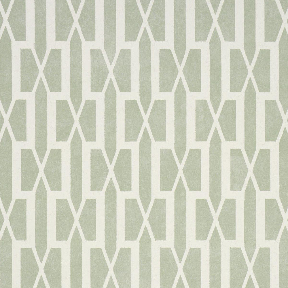 Belvedere Celadon 5015911 by Schumacher Wallpaper Veere Grenney 3.0" - Fabric Carolina -