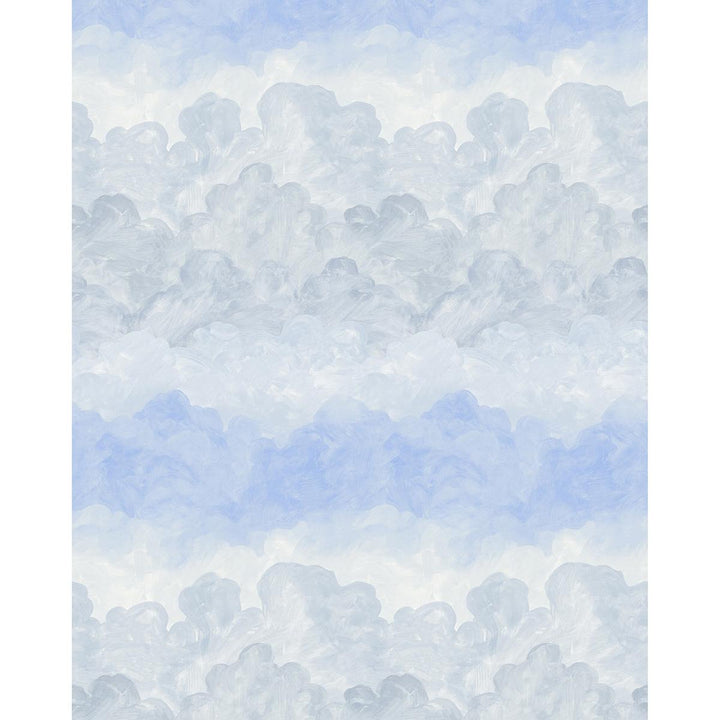 Painted Sky Clear Blue 5016021 by Schumacher Wallpaper Backdrop X Xavier Donnelly 54.0" - Fabric Carolina -