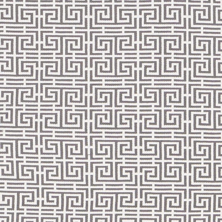 Chinois Fret Grey/White 70564 by Schumacher Fabric Schumacher Fabric Chinois Fret Grey/White 70564Fabric COTTON 95% FRANCE </p><p>Repeat: H: HORZ. 2 1/4" (6CM) , V: VERT. 2 3/8" (6CM) 53.5 - Fabric Carolina -