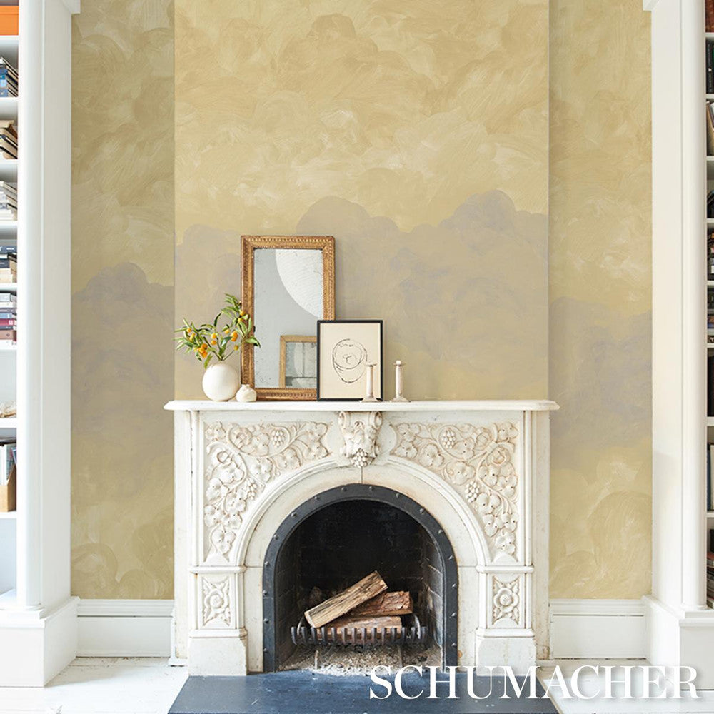 Painted Sky Sunbeam 5016020 by Schumacher Wallpaper Backdrop X Xavier Donnelly 54.0" - Fabric Carolina -