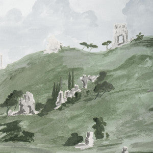 Appian Way 4 Fog 5016041 by Schumacher Wallpaper