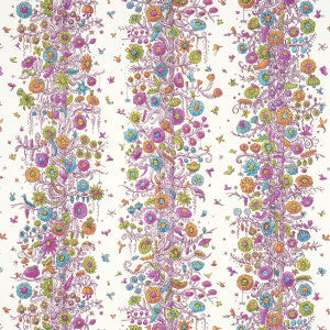 Edward Steed'S Towers Of Flowers Multicolor Burst 5016140 by Schumacher Wallpaper