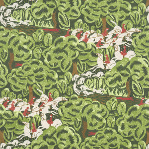 Margaret Schloeman'S Fox Chase Forest 5016150 by Schumacher Wallpaper