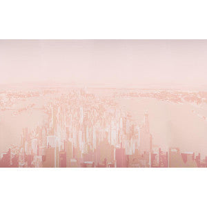 Pascal Campion'S New York Skyline Blush 5016191 by Schumacher Wallpaper