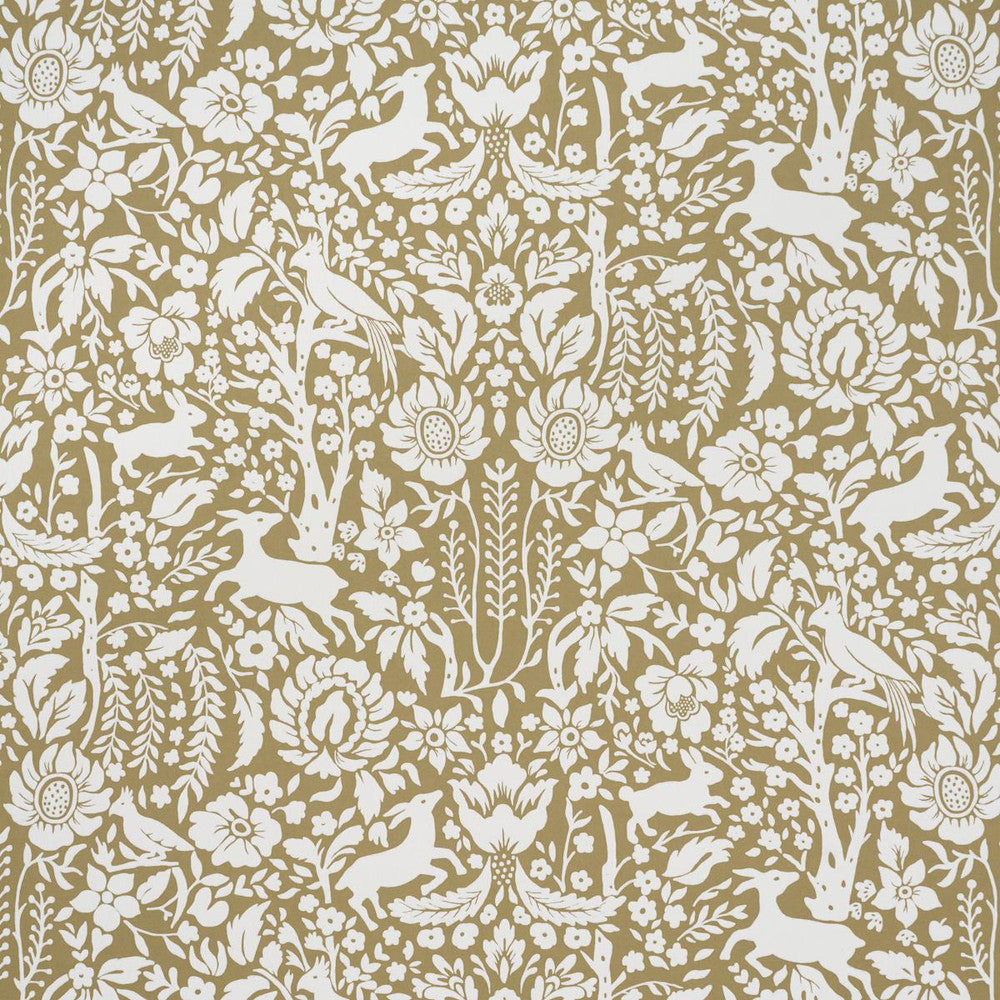 Deerfield Moss 5016261 by Schumacher Designer Wallpaper Craft Revival 13.5" - Swanky Fabrics -