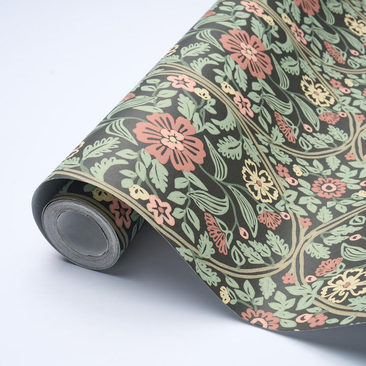 Garden Guild Midnight 5016270 by Schumacher Wallpaper Craft Revival 27.0" - Fabric Carolina -
