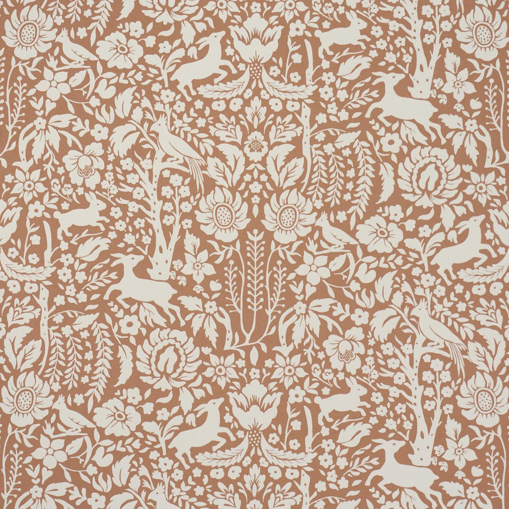 Deerfield Spice 5016262 by Schumacher Wallpaper Craft Revival 13.5" - Fabric Carolina -
