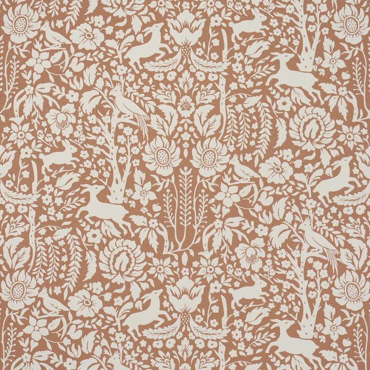 Deerfield Spice 5016262 by Schumacher Wallpaper Craft Revival 13.5" - Fabric Carolina -