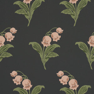 Lily Of The Valley Midnight 5016282 by Schumacher Wallpaper