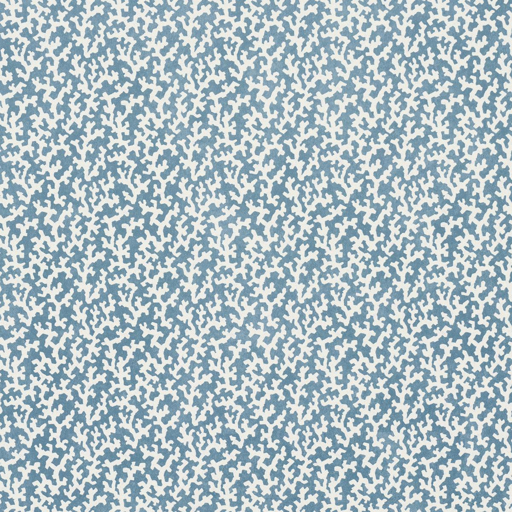 Folly Marine 5016290 by Schumacher Wallpaper Veere Grenney 4.38" - Fabric Carolina -