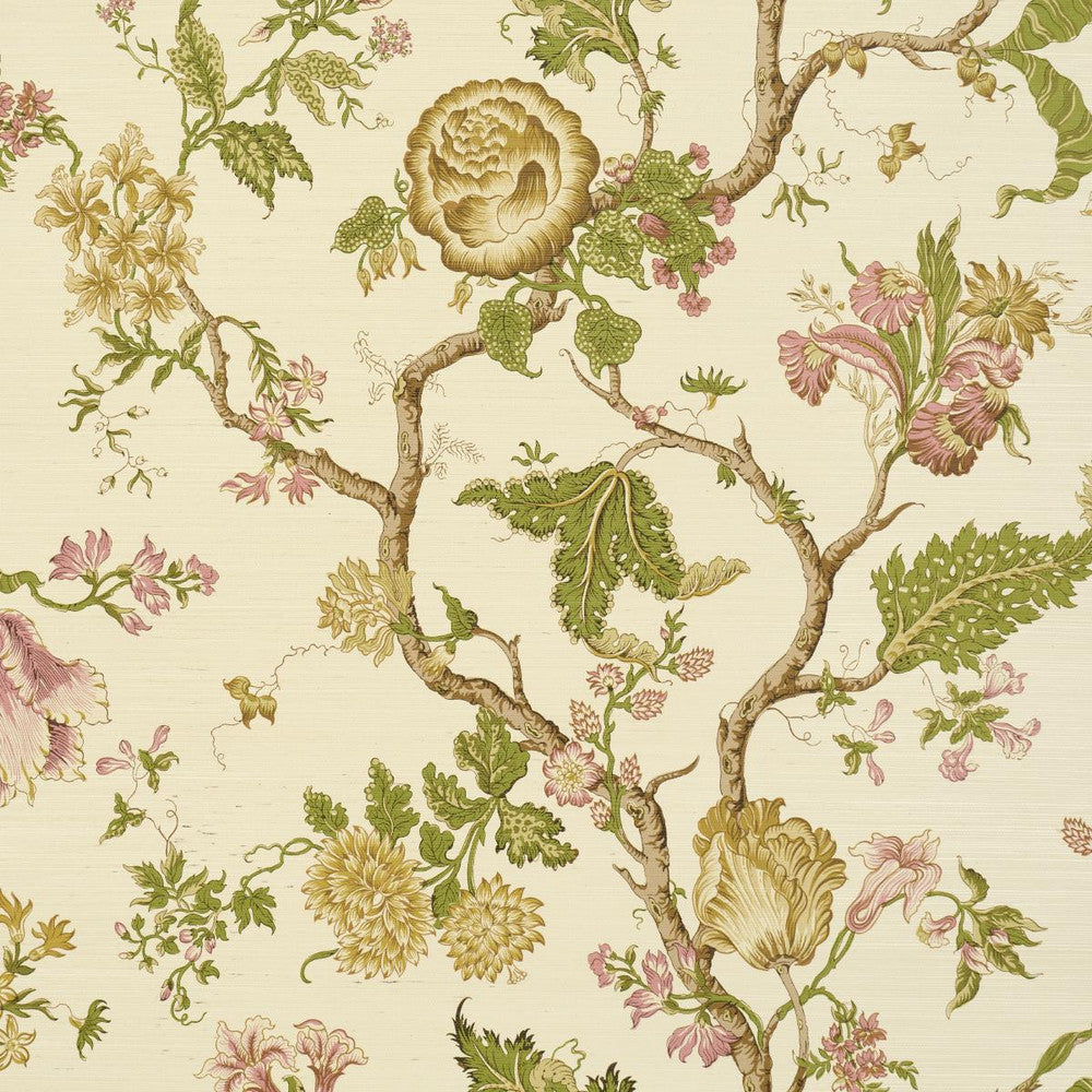 Josephine Sisal Citron 5016681 by Schumacher Wallpaper Perennial Favorites 32.0" - Fabric Carolina -