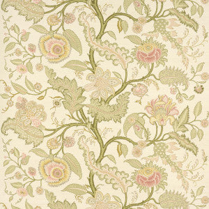Sinhala Sisal Pink & Green 5016690 by Schumacher Wallpaper