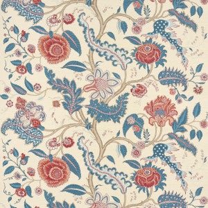 Sinhala Sisal Rouge & Indigo 5016691 by Schumacher Wallpaper