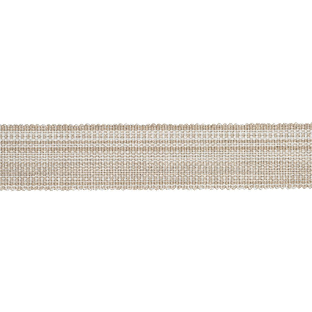 Cotton Stri Tape Medium Sand 83940 by Schumacher Trim Patterson Flynn 1.0" - Fabric Carolina -