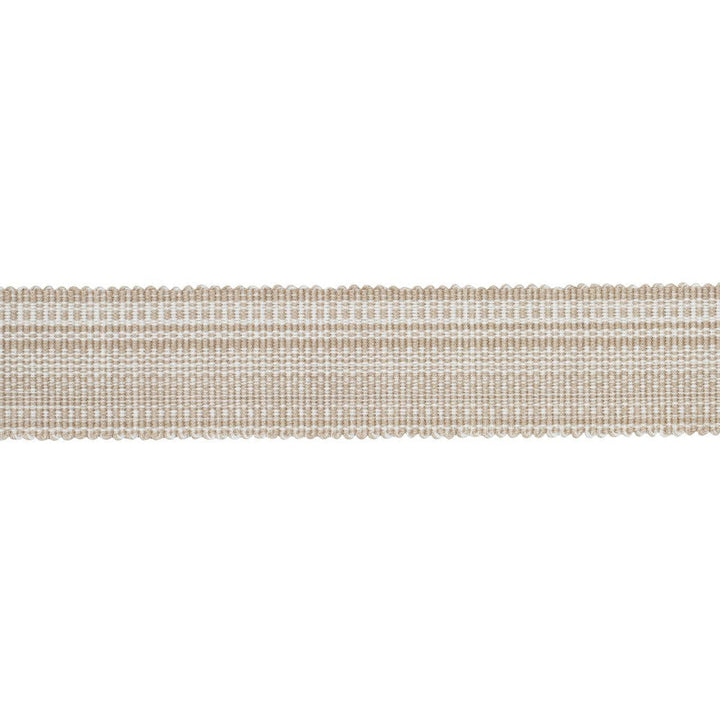 Cotton Stri Tape Medium Sand 83940 by Schumacher Designer Trim Patterson Flynn 1.0" - Swanky Fabrics -