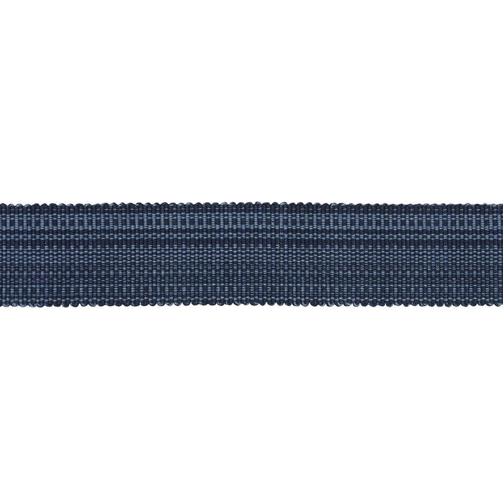 Cotton Stri Tape Medium Indigo 83941 by Schumacher Trim Patterson Flynn 1.0" - Fabric Carolina -