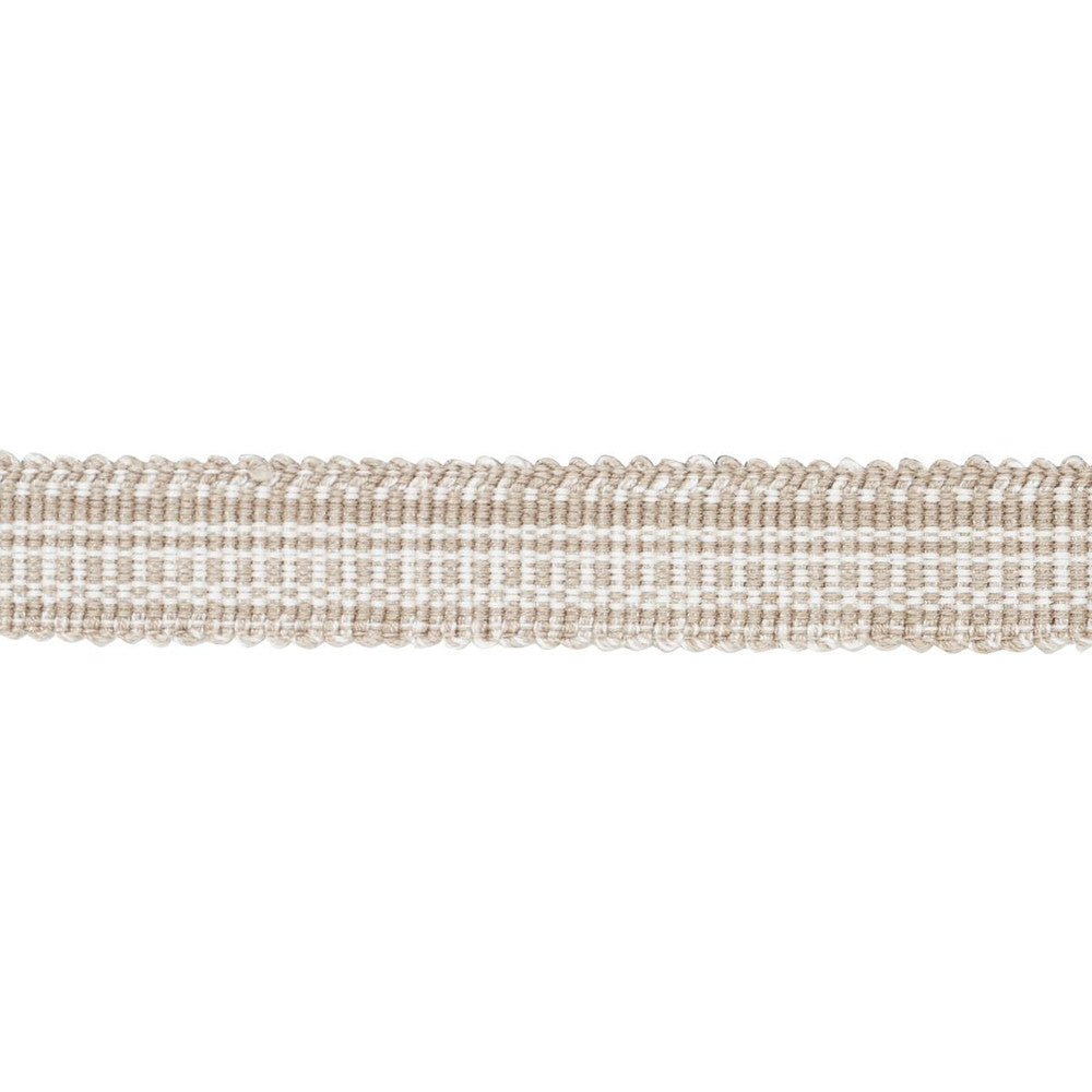 Cotton Stri Tape Narrow Sand 83951 by Schumacher Trim Patterson Flynn - Fabric Carolina -