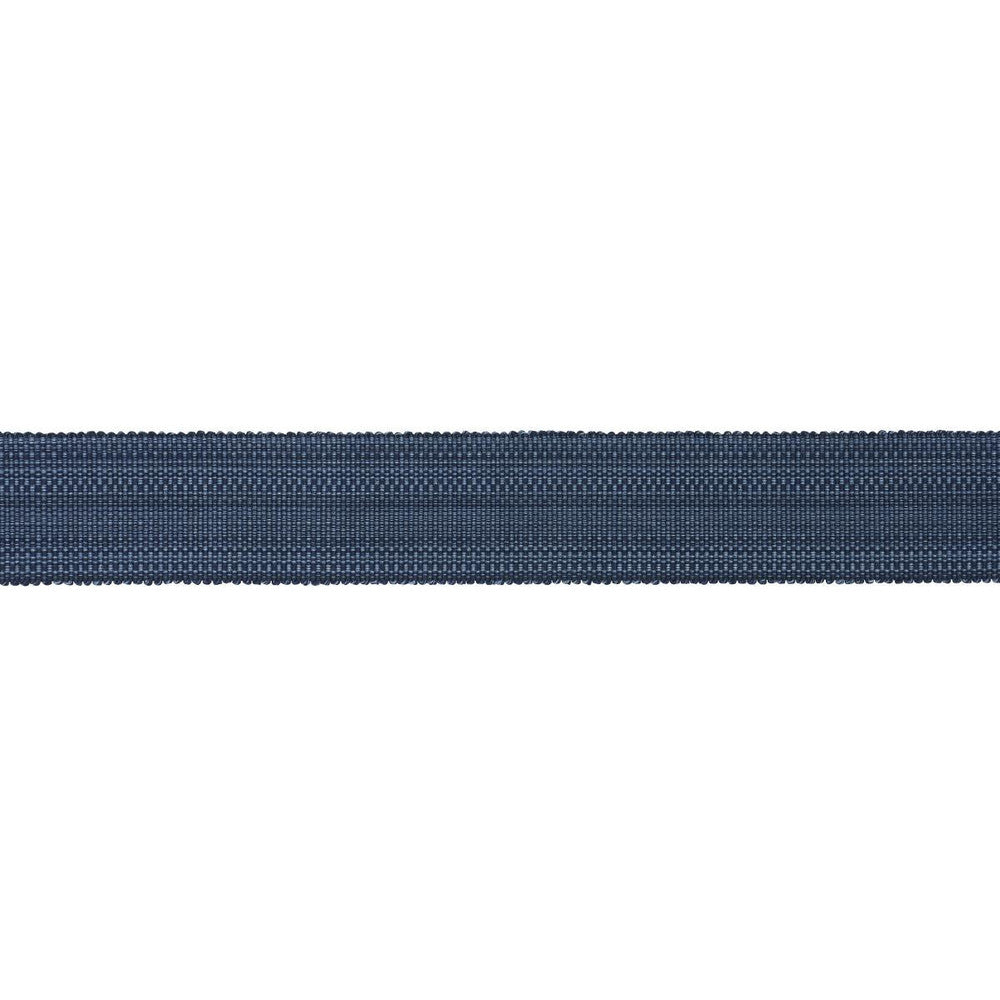 Cotton Stri Tape Wide Indigo 83962 by Schumacher Trim Patterson Flynn 1.62" - Fabric Carolina -