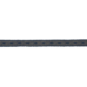 Nael Linen Cotton Tape Indigo 83980 by Schumacher Trim