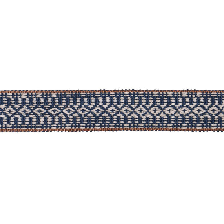 Helena Linen Cotton Tape Indigo 84020 by Schumacher Trim Patterson Flynn 1.25" - Fabric Carolina -