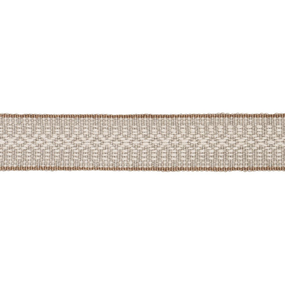 Helena Linen Cotton Tape Natural 84021 by Schumacher Trim Patterson Flynn 1.25" - Fabric Carolina -