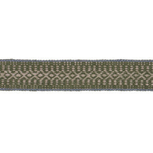 Helena Linen Cotton Tape Fern 84022 by Schumacher Trim