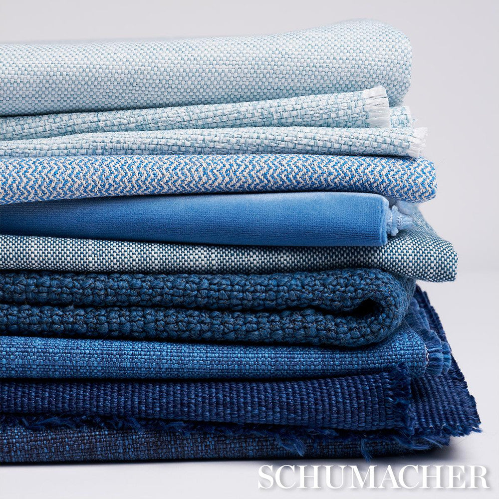Pippa Indoor/Outdoor Chambray 84175 by Schumacher Fabric Perfect Basics: Indoor/Outdoor - Fabric Carolina -