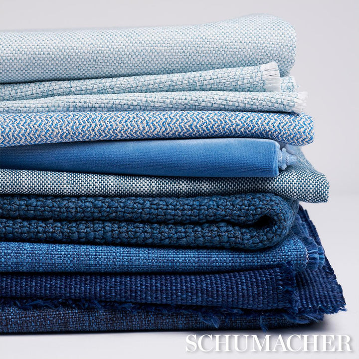 Pippa Indoor/Outdoor Chambray 84175 by Schumacher Fabric Perfect Basics: Indoor/Outdoor - Fabric Carolina -