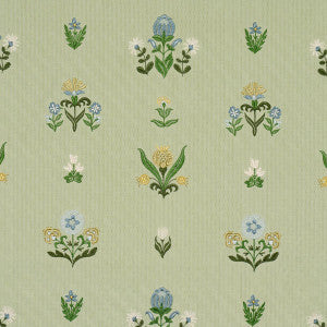 Elmslie Embroidery Leaf 84371 by Schumacher Fabric