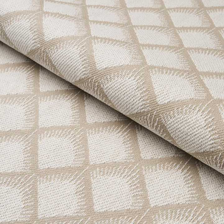 Maize Ivory 84500 by Schumacher Designer Fabric Neisha Crosland 3.5" - Swanky Fabrics -