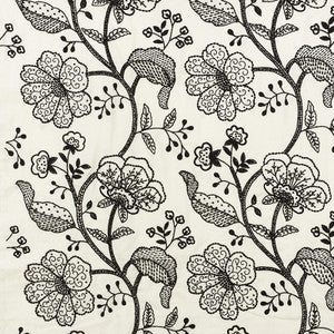 Full Bloom Embroidery Ink 70812 by Schumacher Fabric